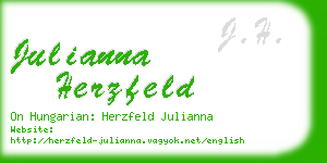 julianna herzfeld business card